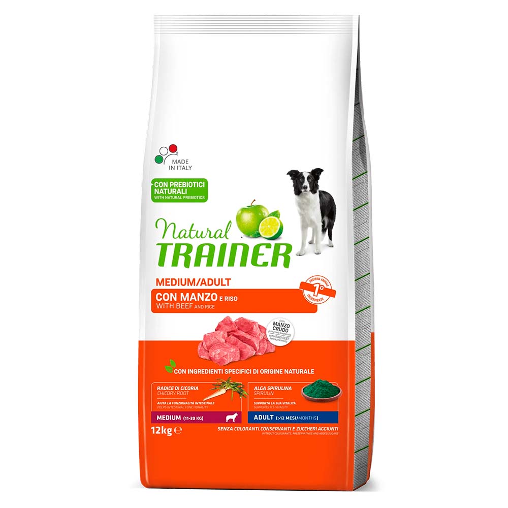 Natural Trainer Adult Medium Pienso de Buey para Perro - TerranovaCNC